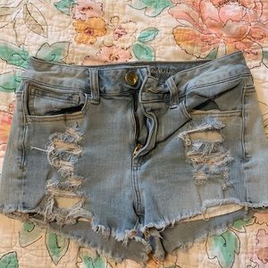 American Eagle hi rise, shortie shorts, size 2.